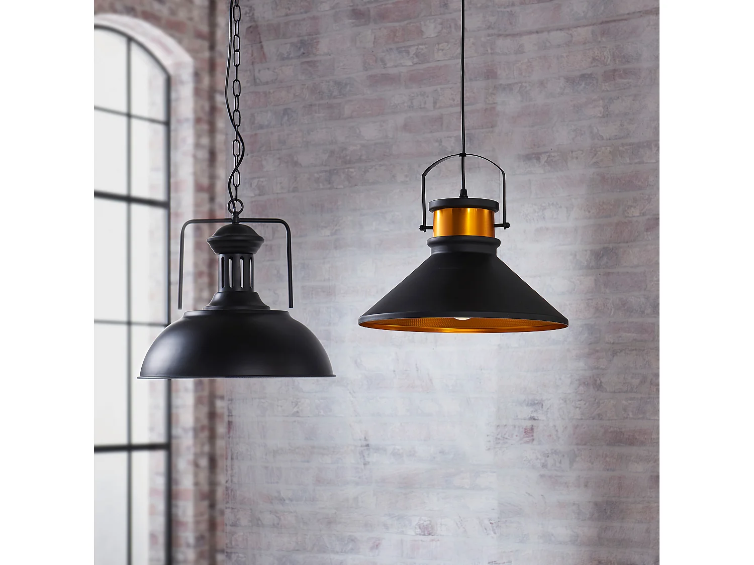 Lampe suspendue Modisteria lustre suspension noir rose dorée VN-L00036-EU