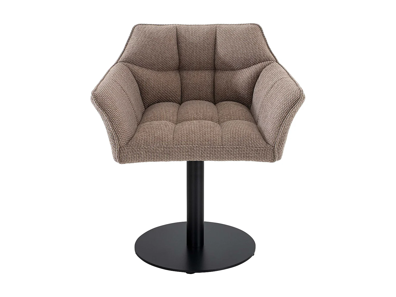 Chaise longue - Tissu - Marron terre - Damaso