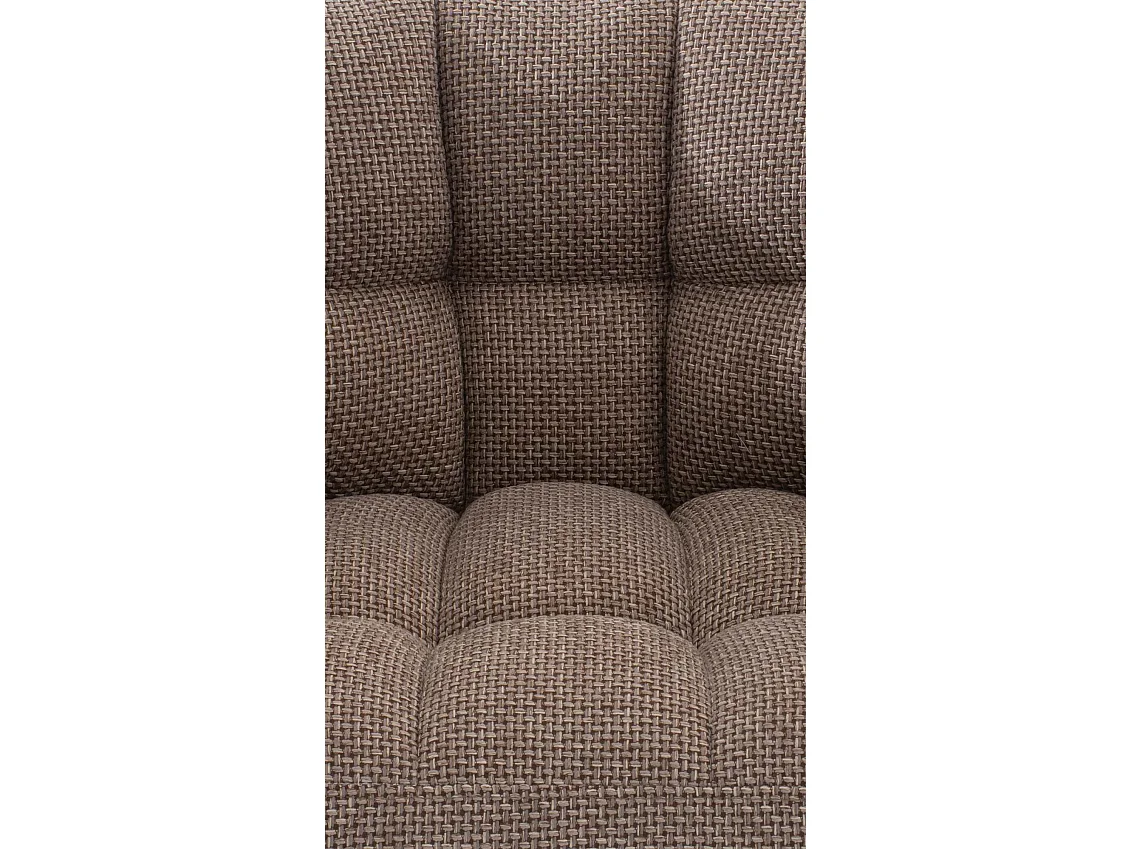 Chaise longue - Tissu - Marron terre - Damaso