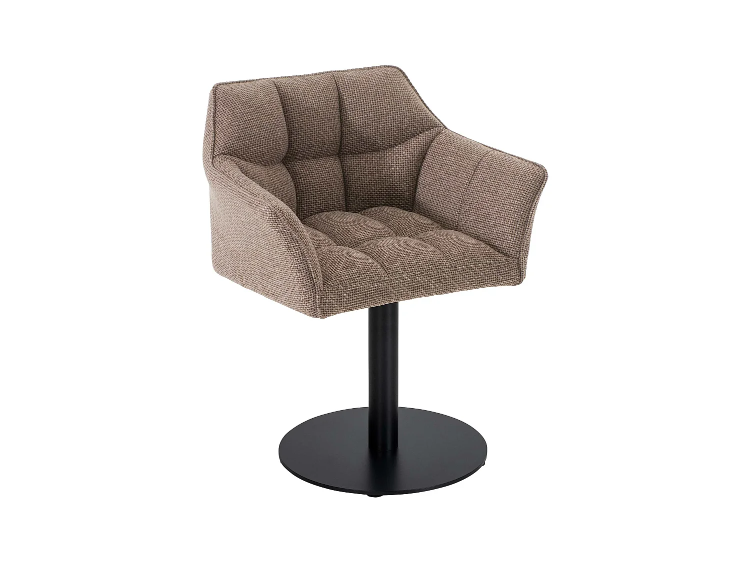 Chaise longue - Tissu - Marron terre - Damaso