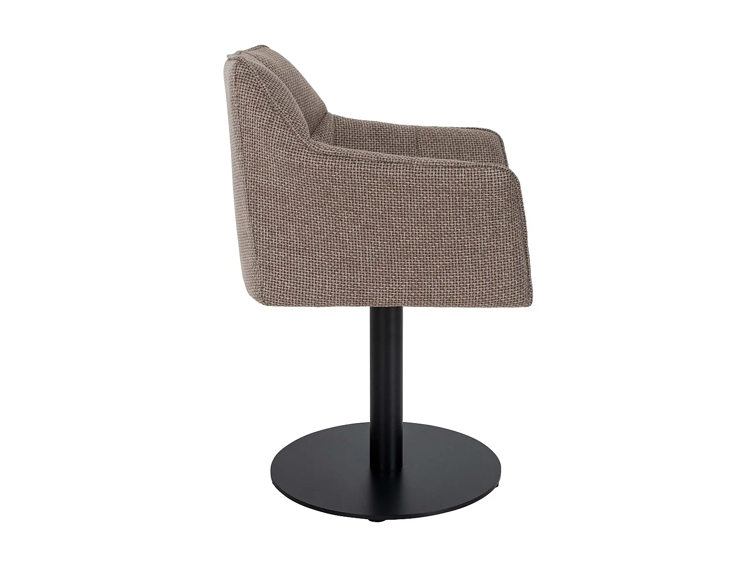 Chaise longue - Tissu - Marron terre - Damaso