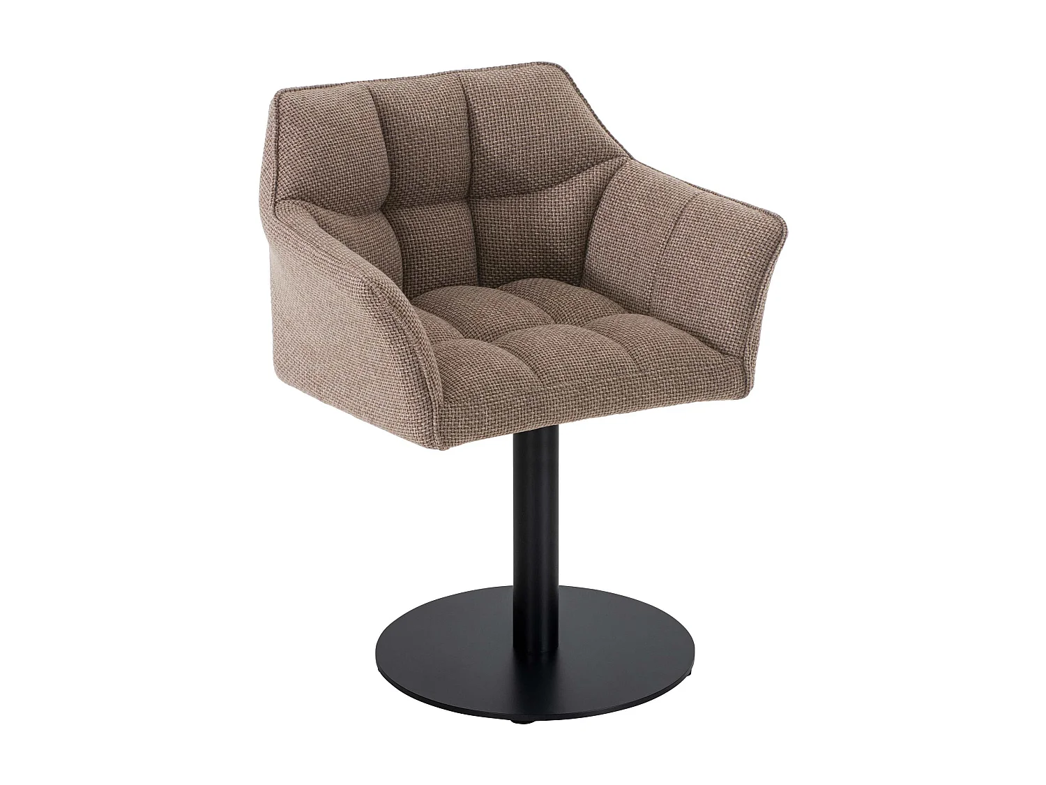 Chaise longue - Tissu - Marron terre - Damaso