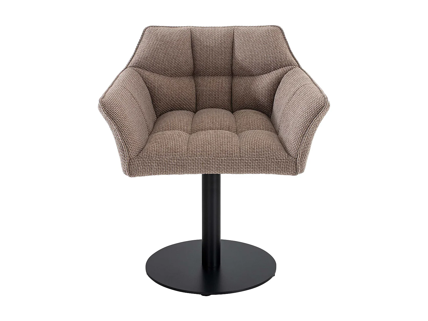 Chaise longue - Tissu - Marron terre - Damaso