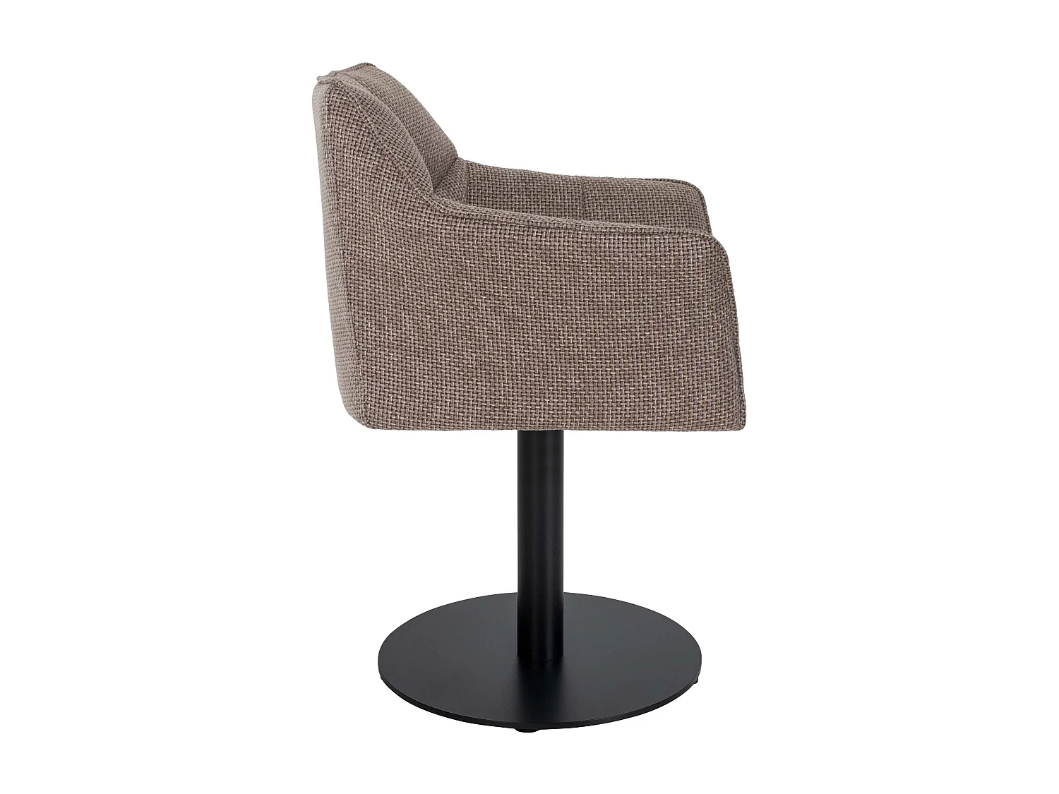 Chaise longue - Tissu - Marron terre - Damaso