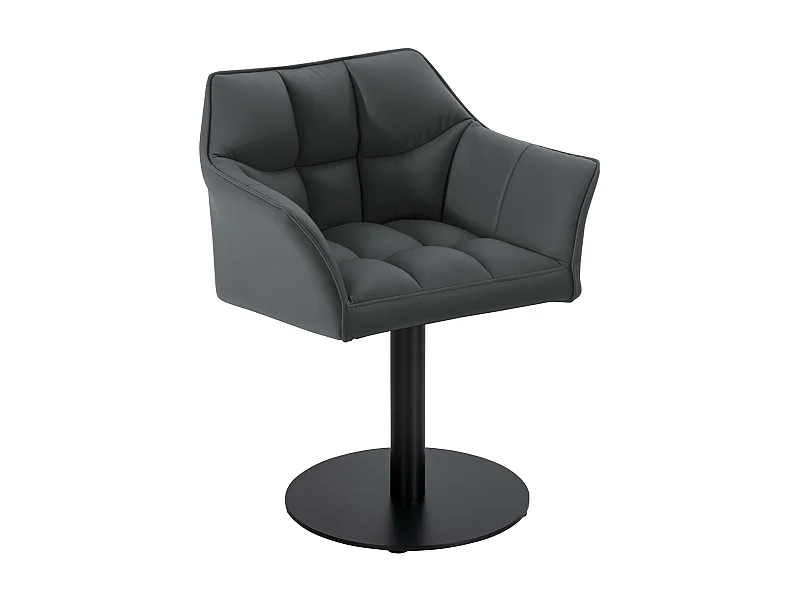 Chaise longue - Similicuir - Gris - Damaso