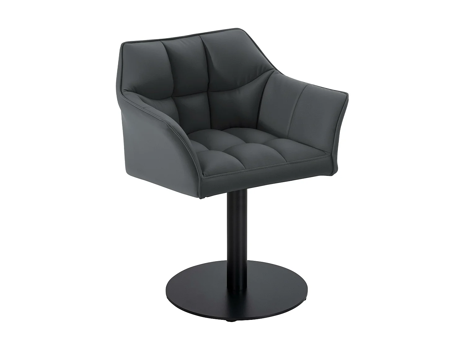 Chaise longue - Similicuir - Gris - Damaso