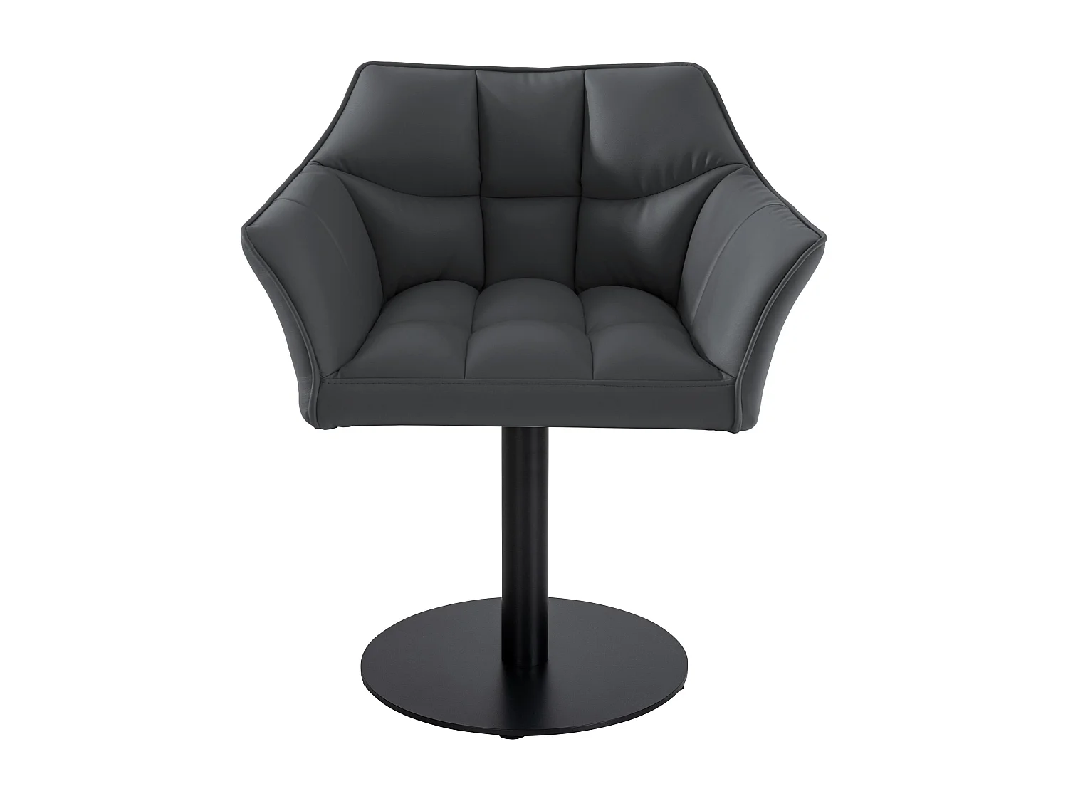 Chaise longue - Similicuir - Gris - Damaso