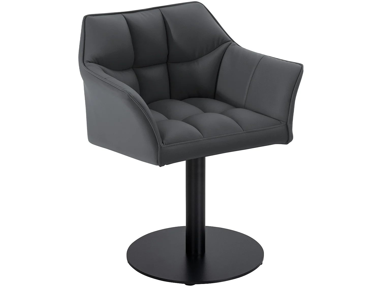 Chaise longue - Similicuir - Gris - Damaso