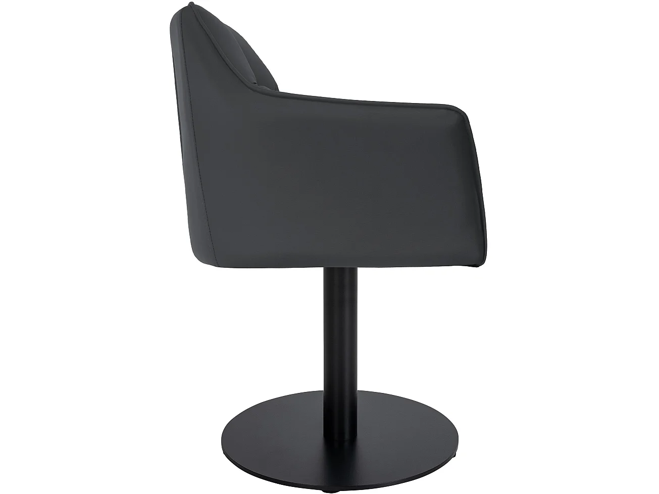 Chaise longue - Similicuir - Gris - Damaso