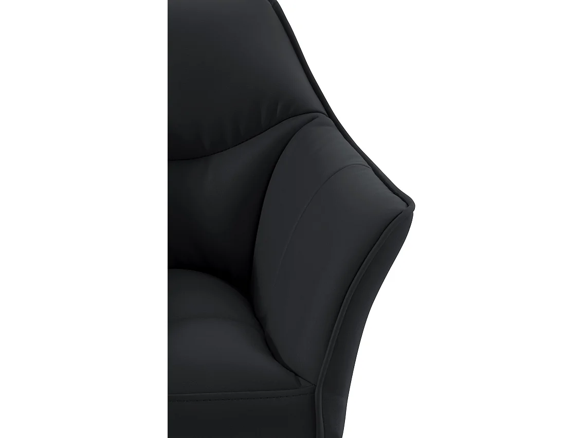 Chaise longue - Similicuir - Noir - Damaso