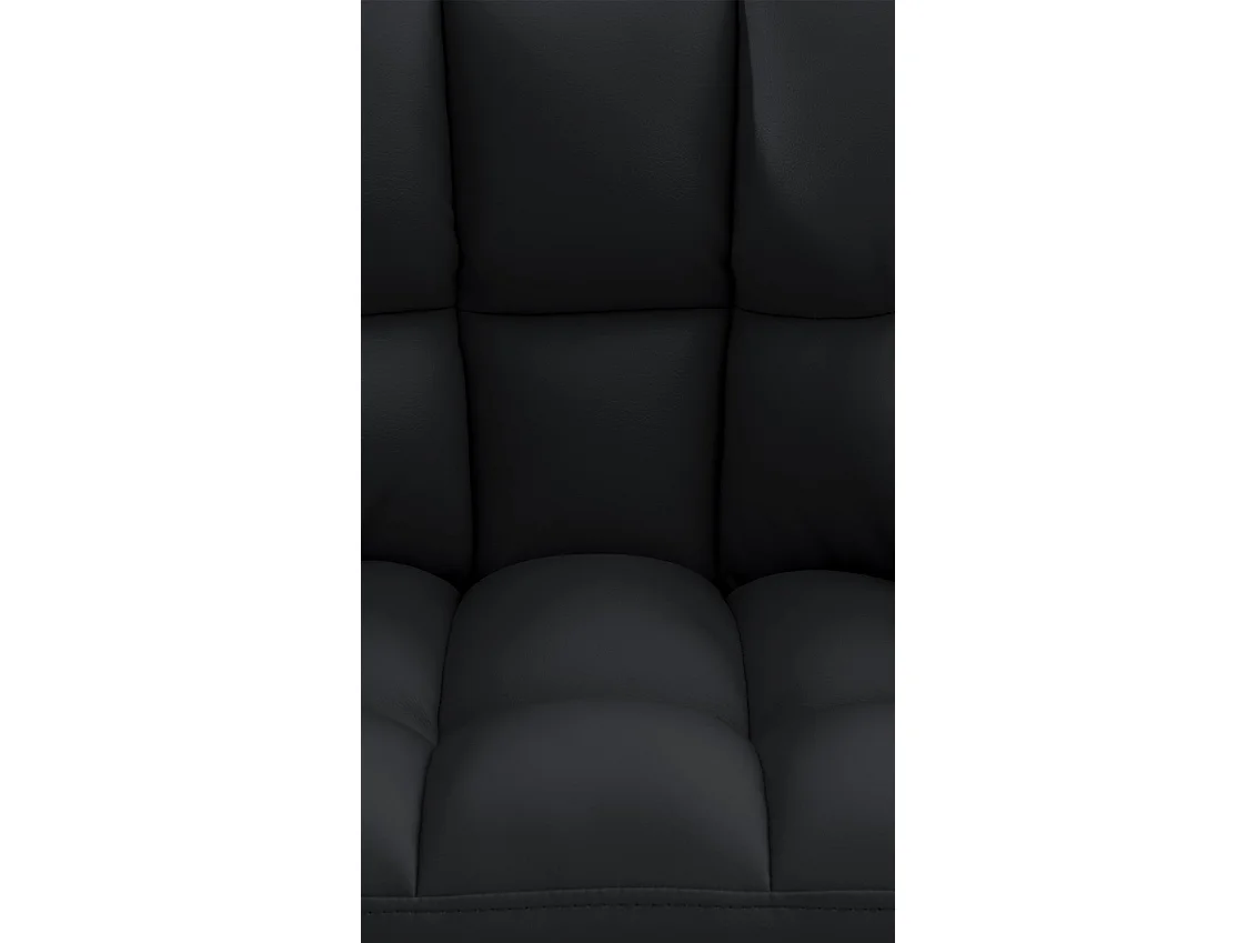 Chaise longue - Similicuir - Noir - Damaso