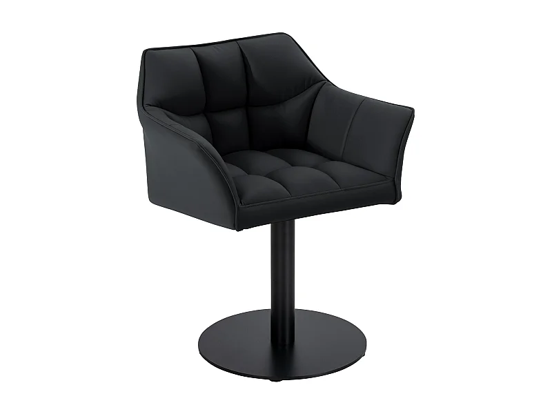 Chaise longue - Similicuir - Noir - Damaso