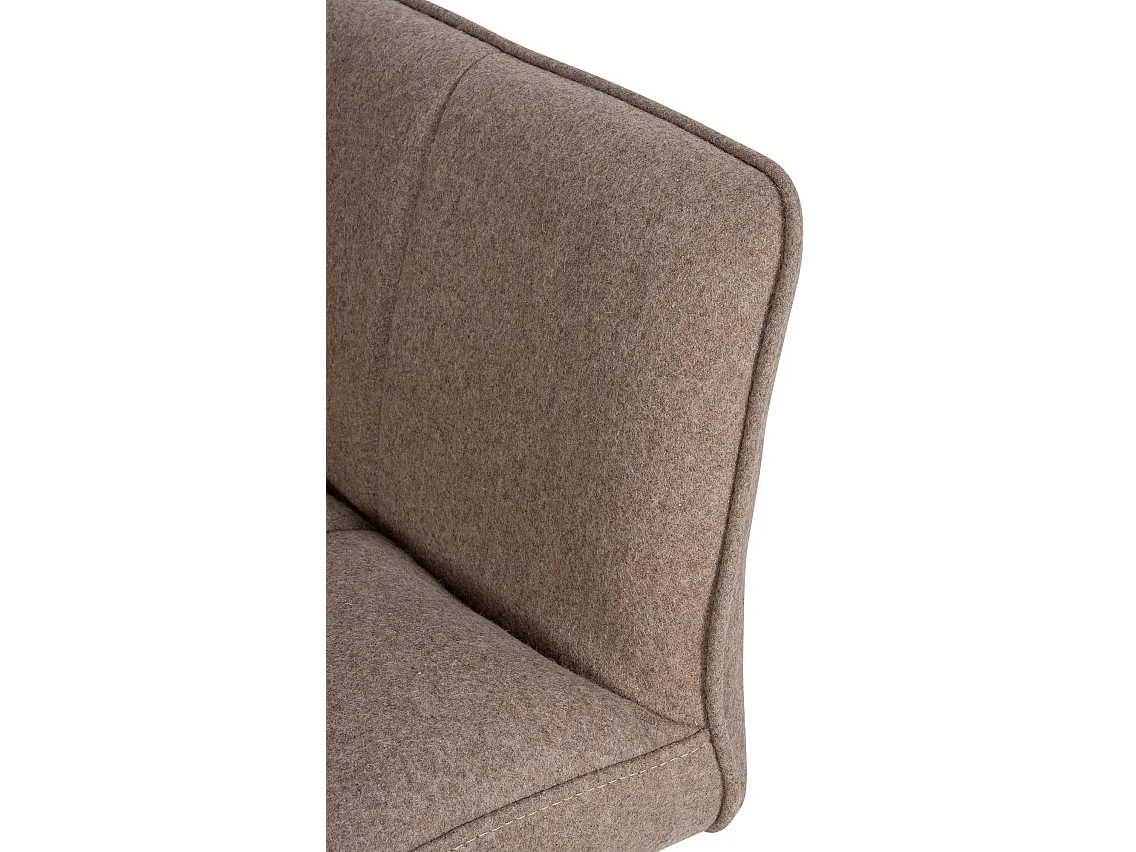 Chaise longue - Feutrine - Taupe - Damaso