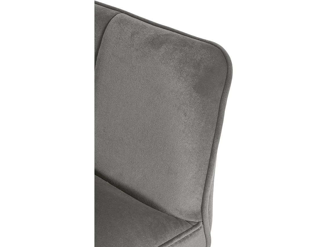 Chaise longue - Velours - Gris - Damaso