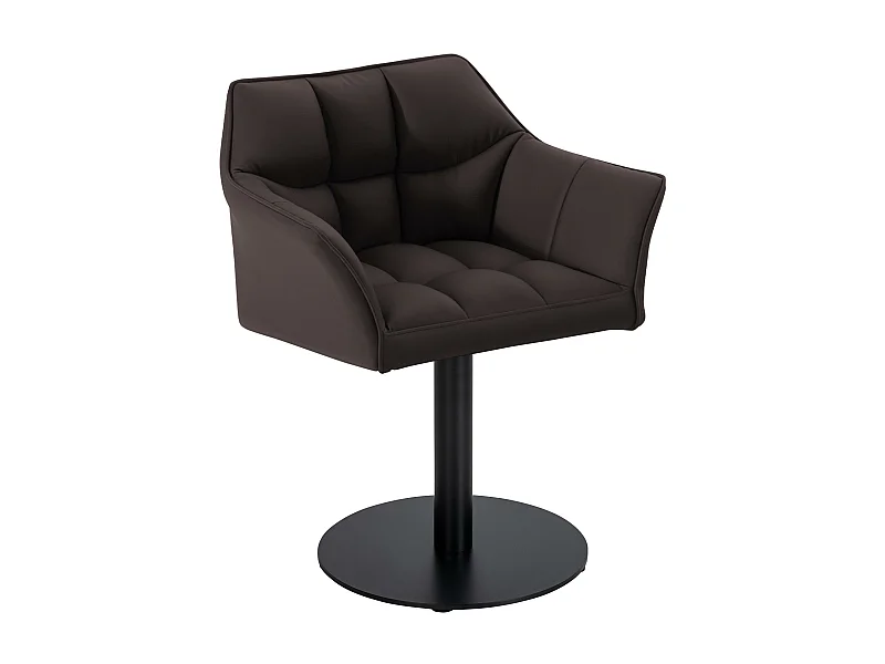 Chaise longue - Similicuir - Marron - Damaso