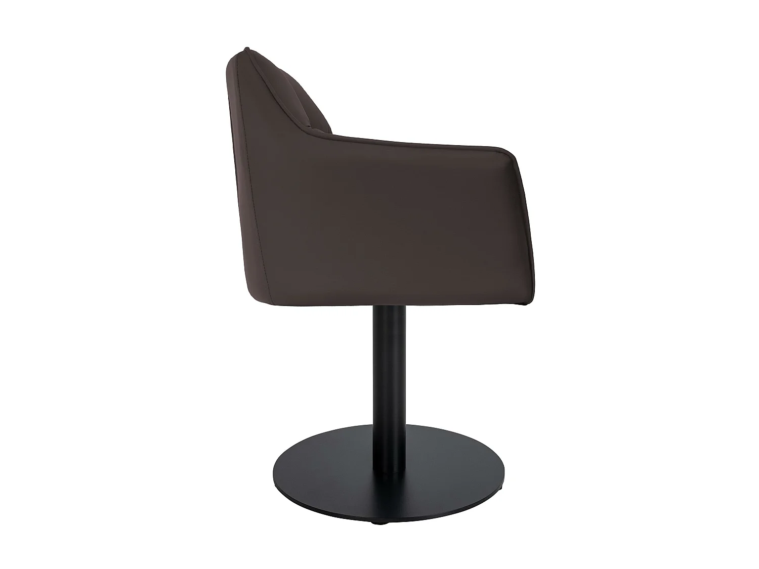 Chaise longue - Similicuir - Marron - Damaso