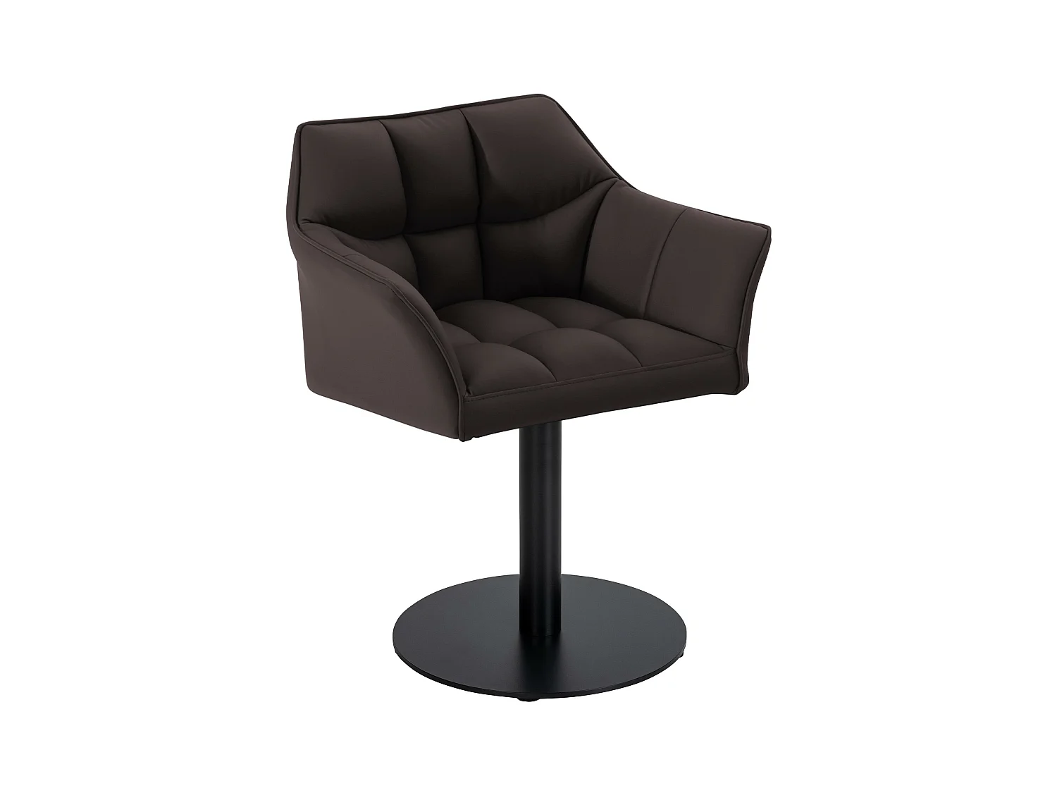 Chaise longue - Similicuir - Marron - Damaso