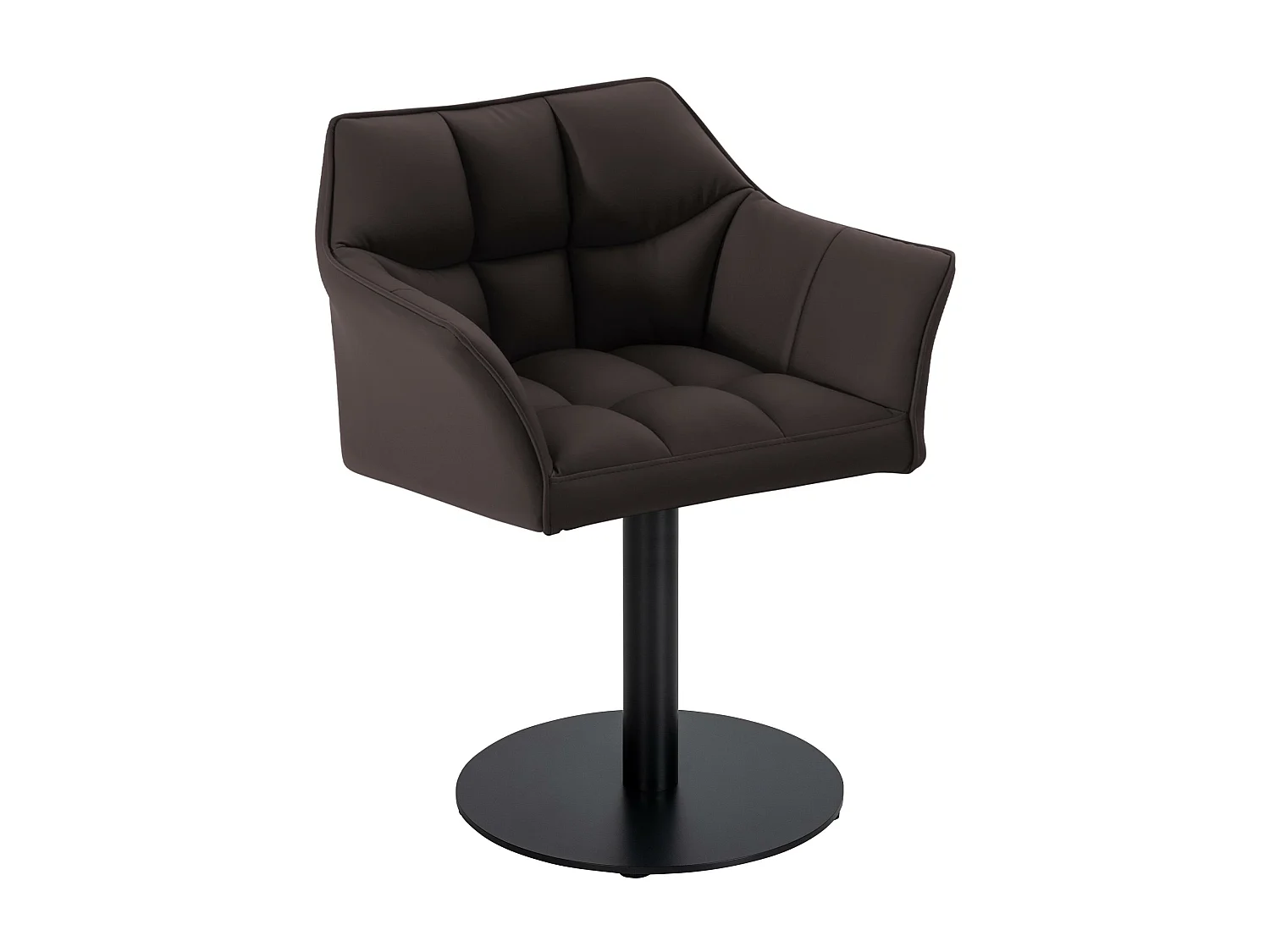 Chaise longue - Similicuir - Marron - Damaso