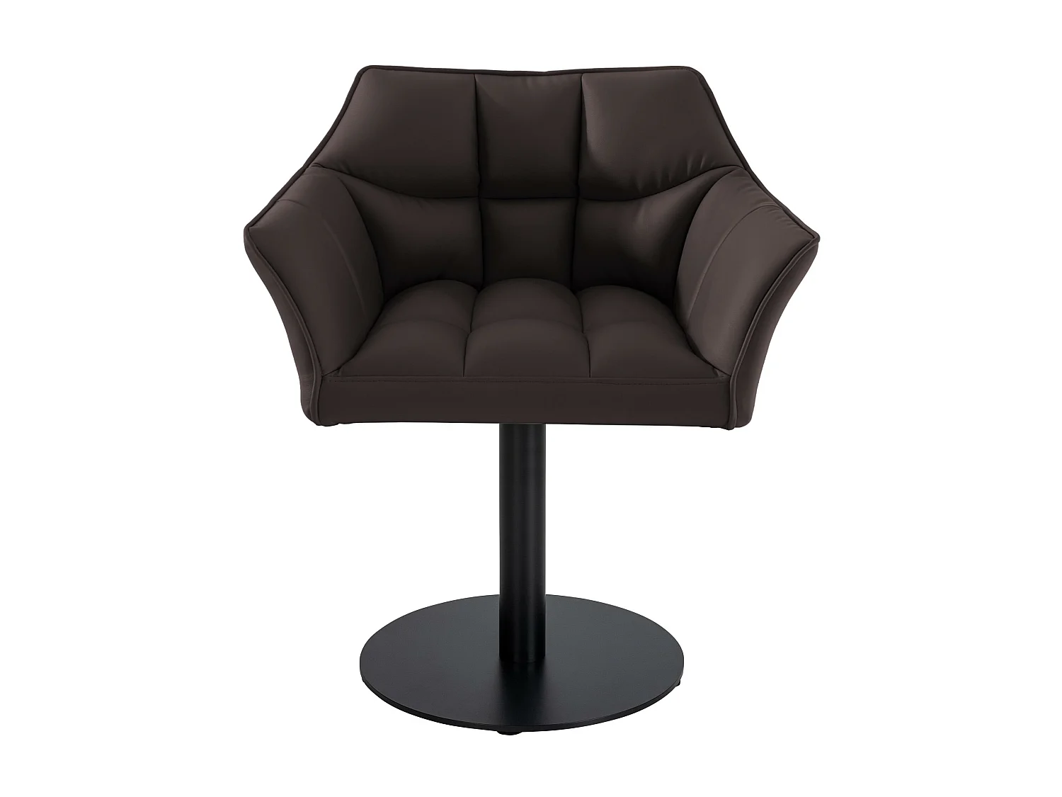 Chaise longue - Similicuir - Marron - Damaso