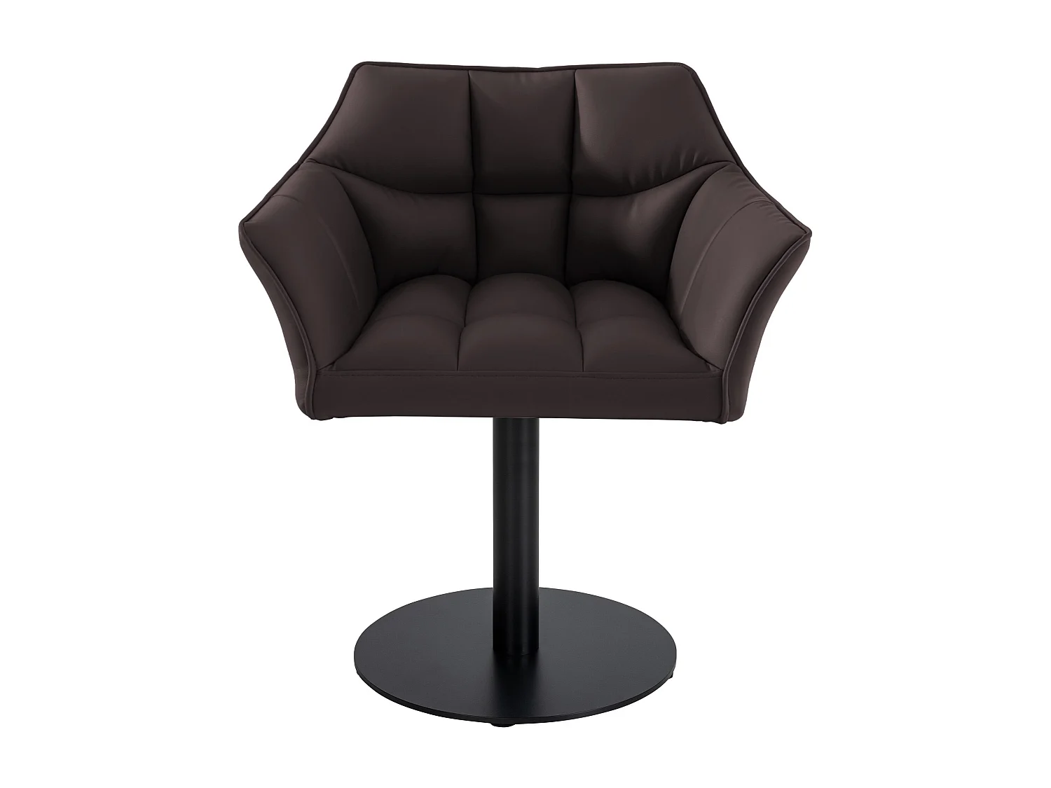 Chaise longue - Similicuir - Marron - Damaso