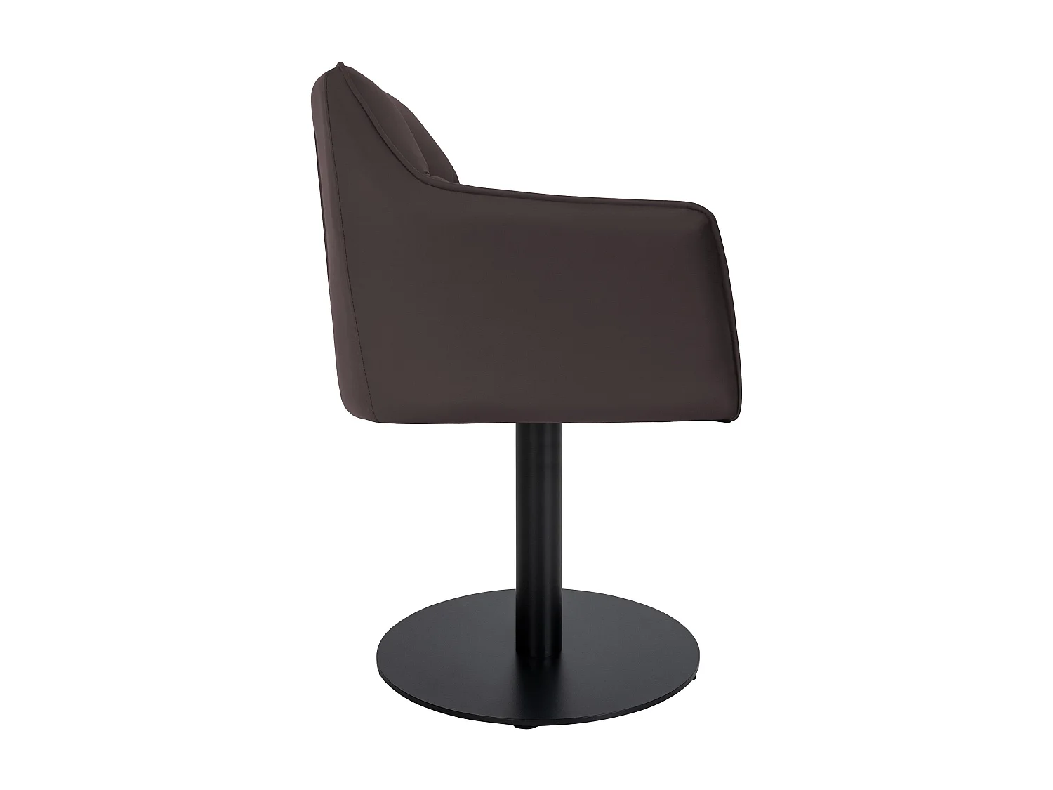 Chaise longue - Similicuir - Marron - Damaso