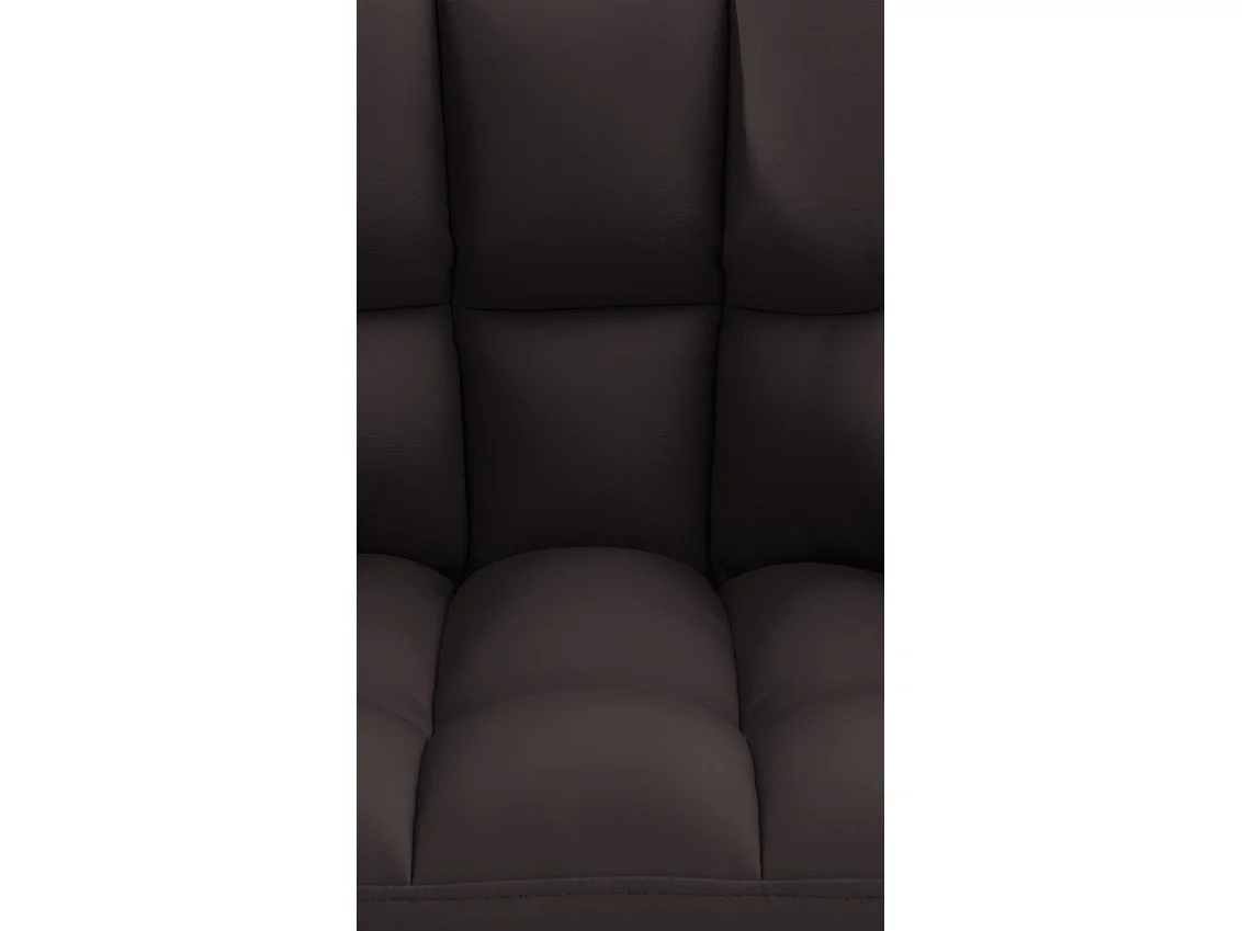 Chaise longue - Similicuir - Marron - Damaso