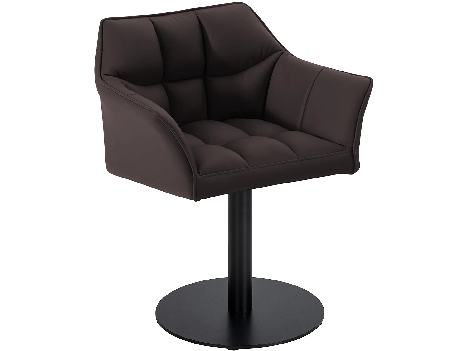 Chaise longue - Similicuir - Marron - Damaso