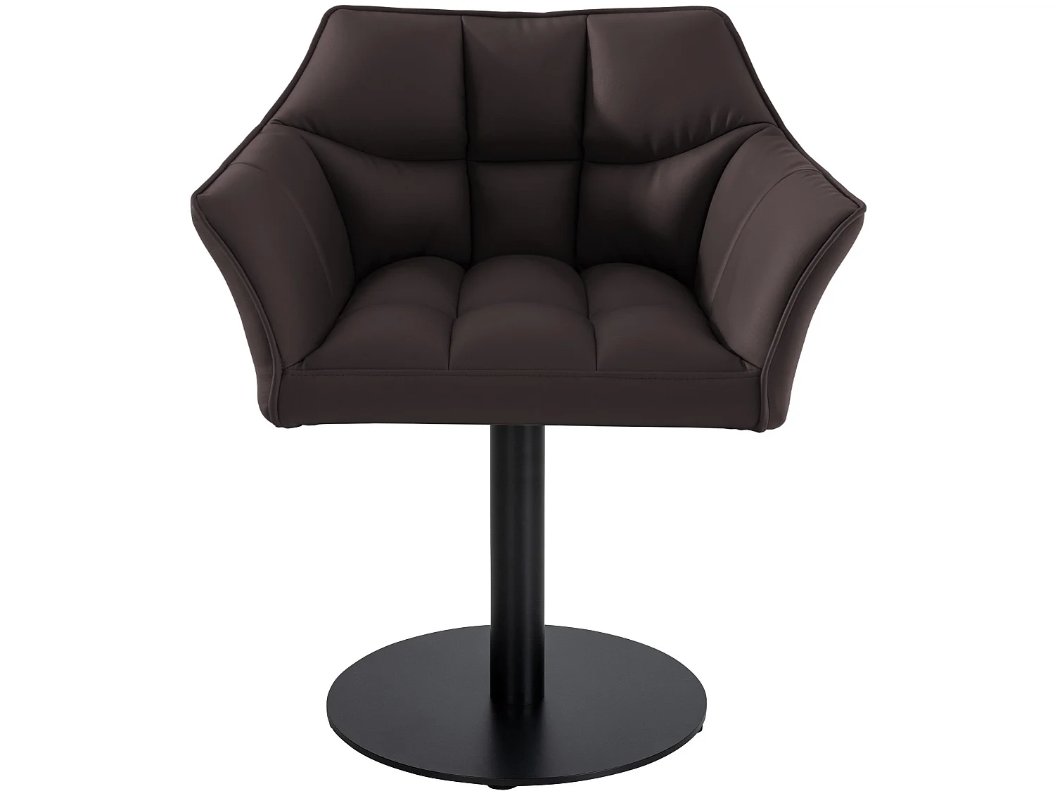 Chaise longue - Similicuir - Marron - Damaso