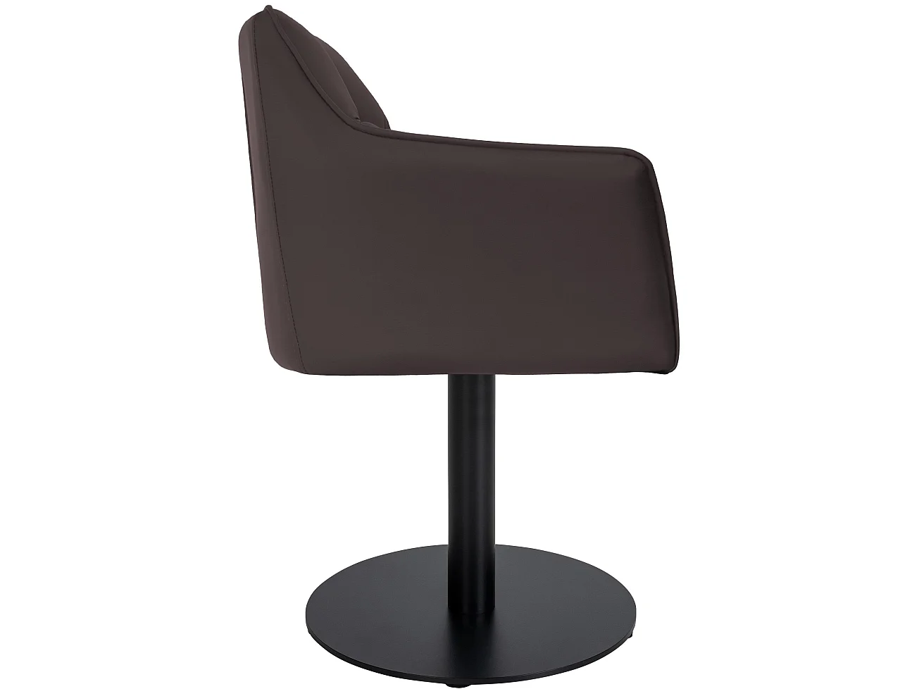 Chaise longue - Similicuir - Marron - Damaso