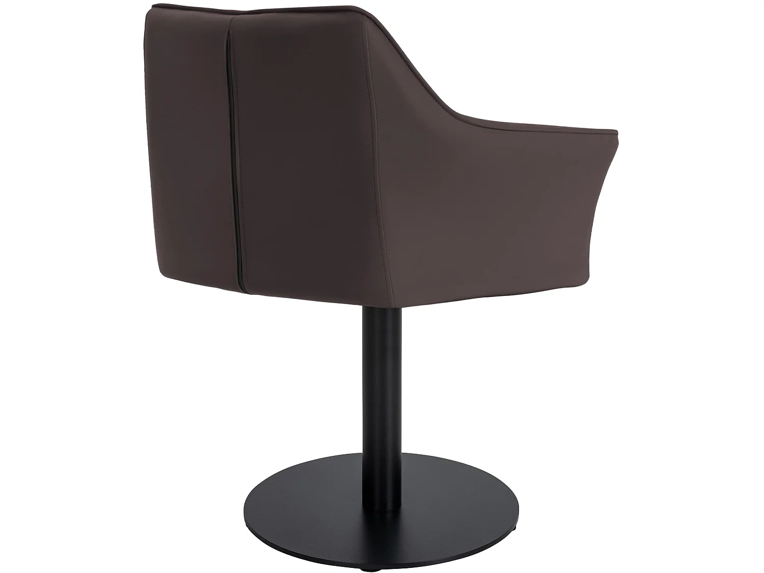 Chaise longue - Similicuir - Marron - Damaso