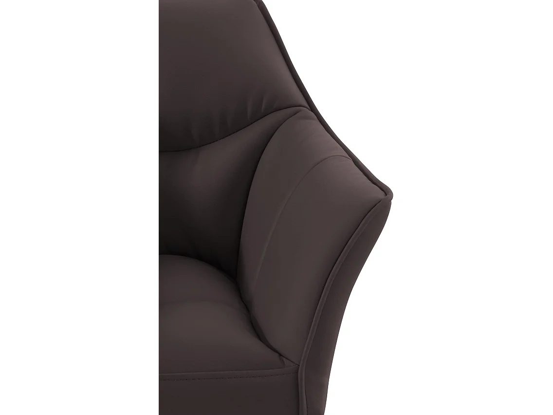 Chaise longue - Similicuir - Marron - Damaso