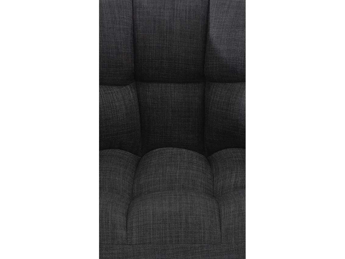 Chaise longue - Tissu - Gris foncé - Damaso