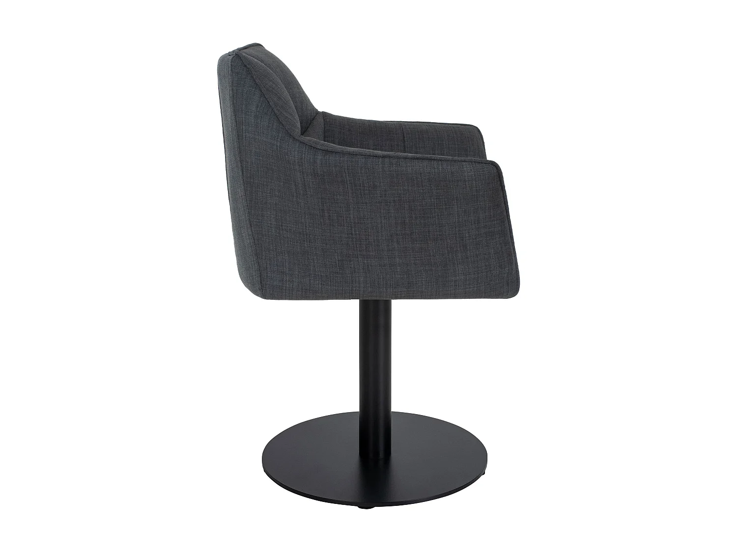 Chaise longue - Tissu - Gris foncé - Damaso