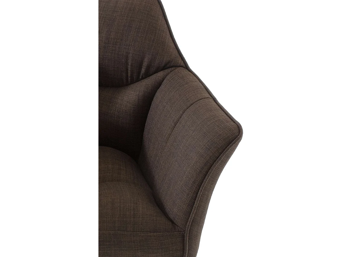 Chaise longue - Tissu - Marron - Damaso