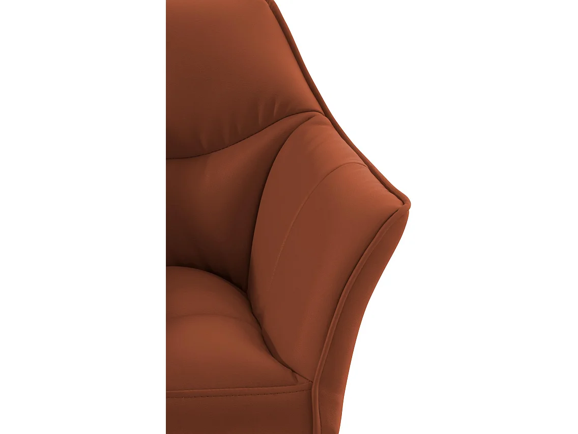 Chaise longue - Similicuir - Marron clair - Damaso