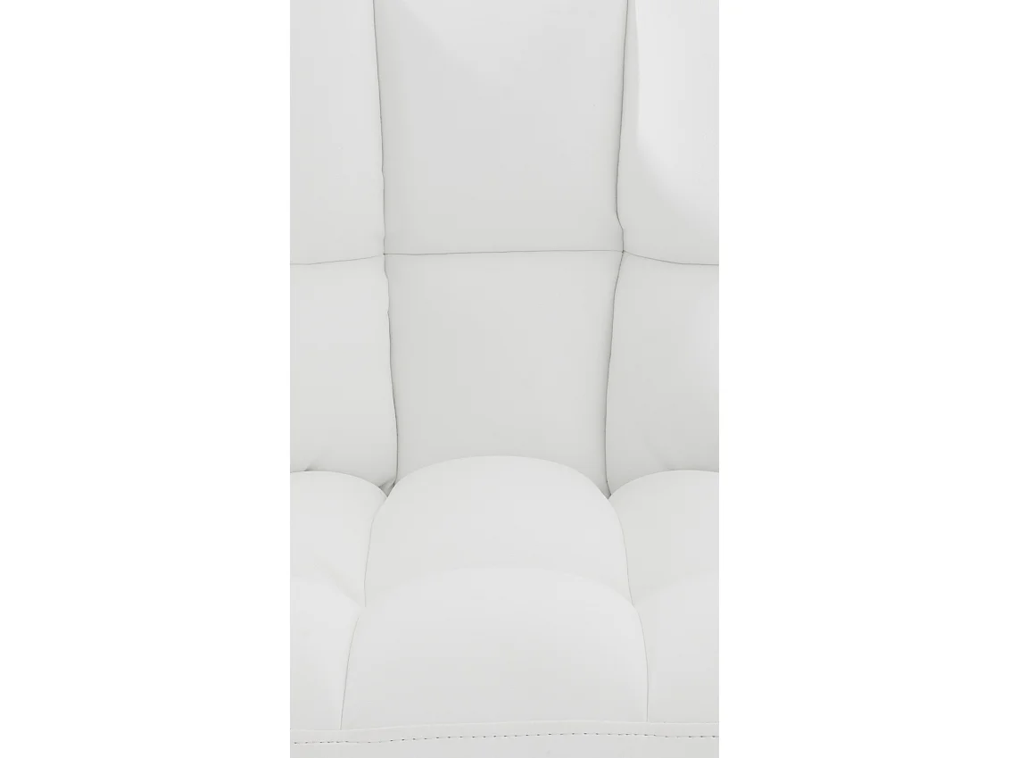Chaise longue - Similicuir - Blanc - Damaso