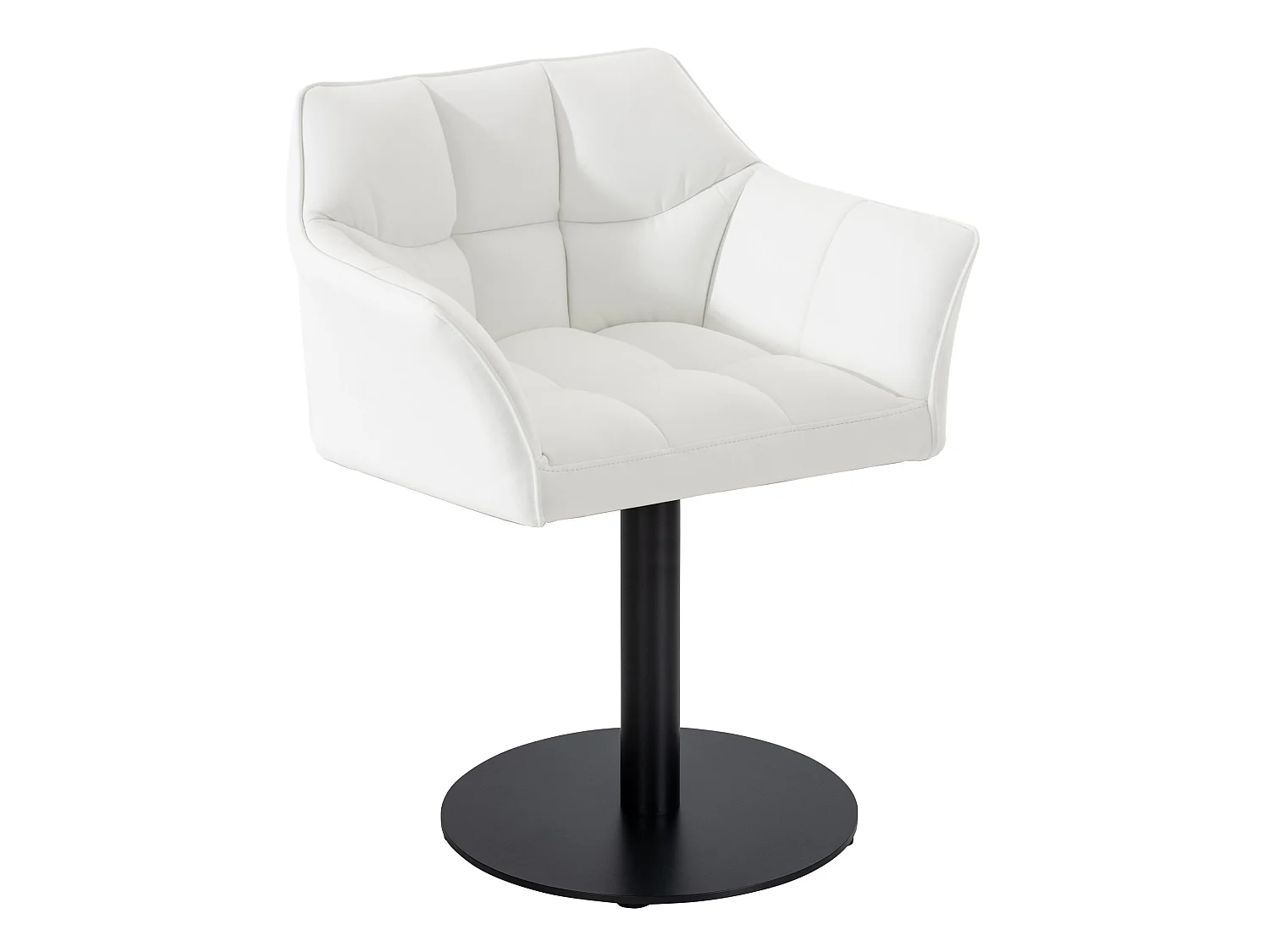 Chaise longue - Similicuir - Blanc - Damaso