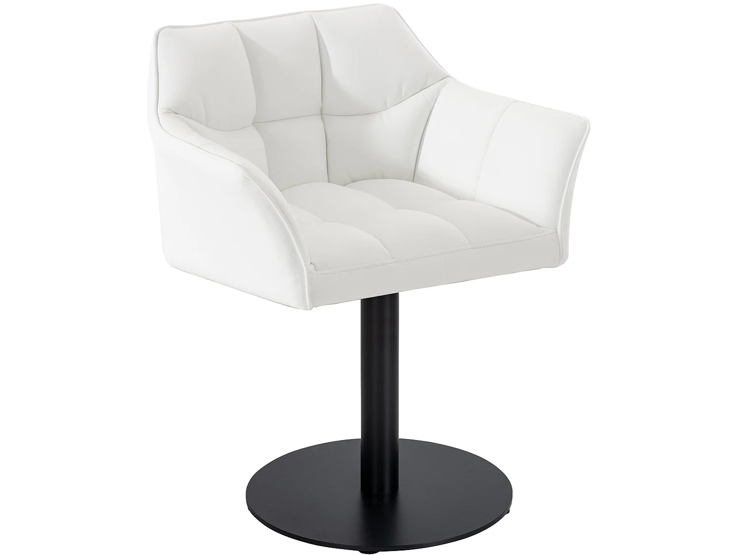 Chaise longue - Similicuir - Blanc - Damaso