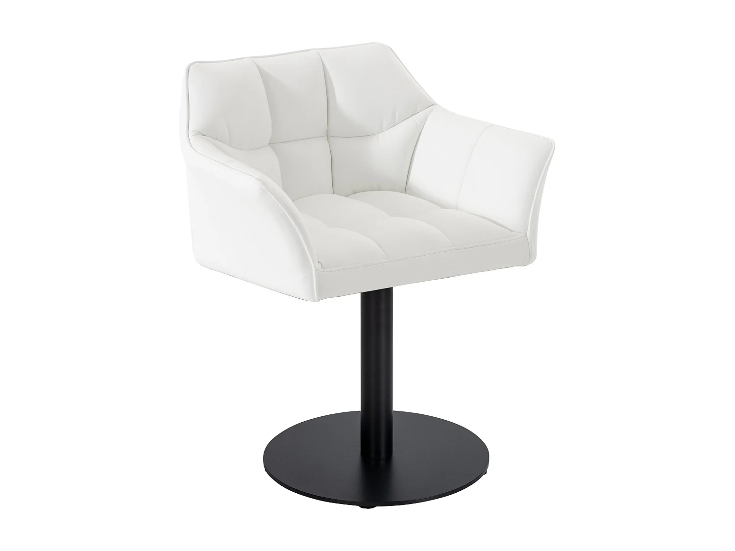 Chaise longue - Similicuir - Blanc - Damaso