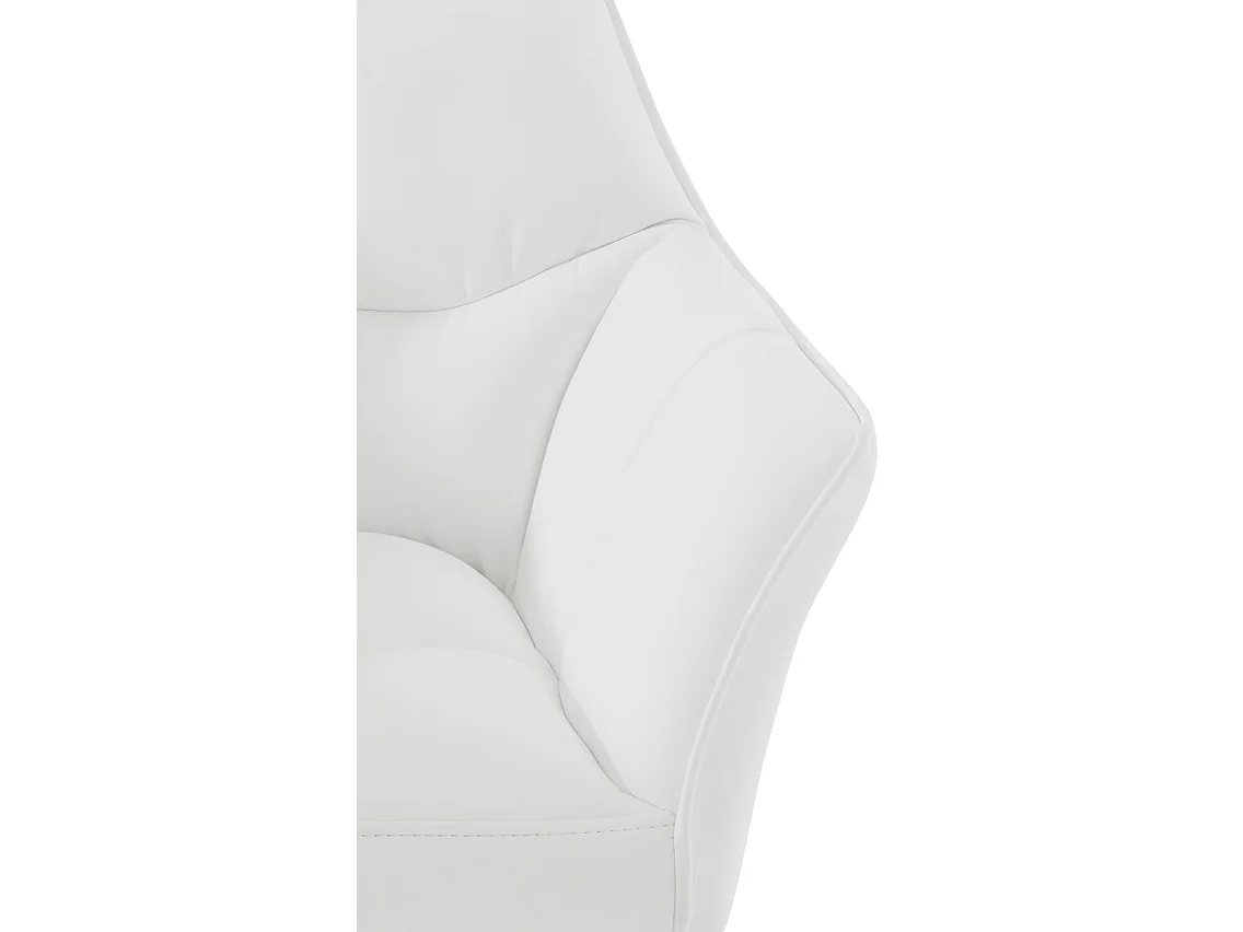 Chaise longue - Similicuir - Blanc - Damaso