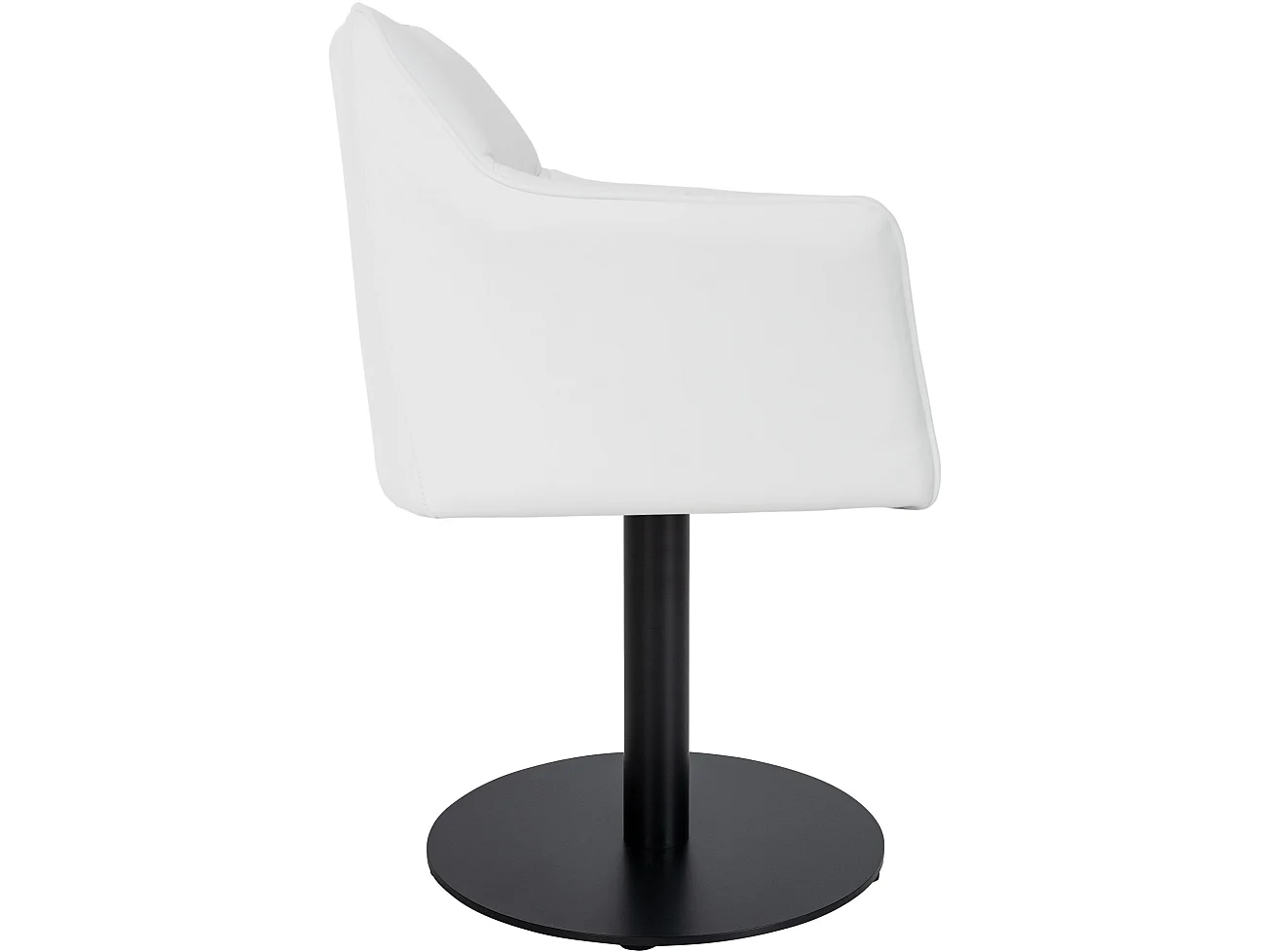 Chaise longue - Similicuir - Blanc - Damaso