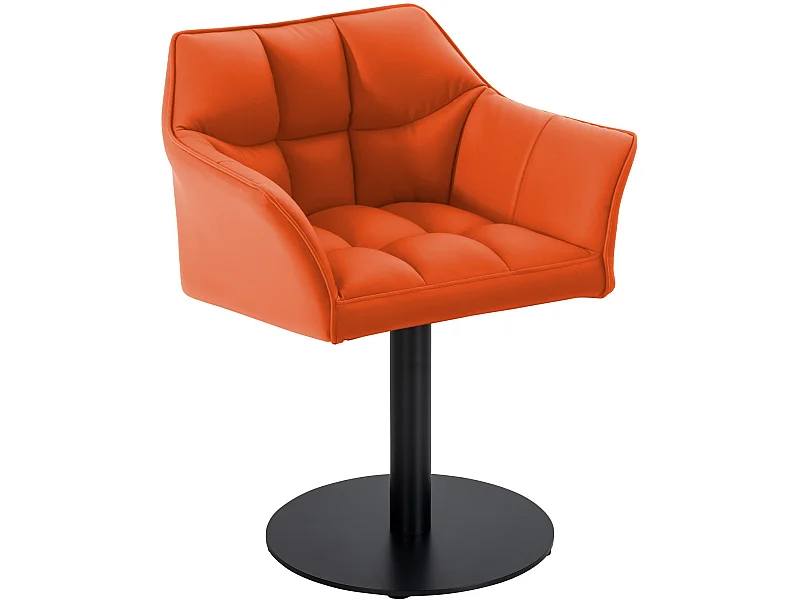 Chaise longue - Similicuir - Orange - Damaso