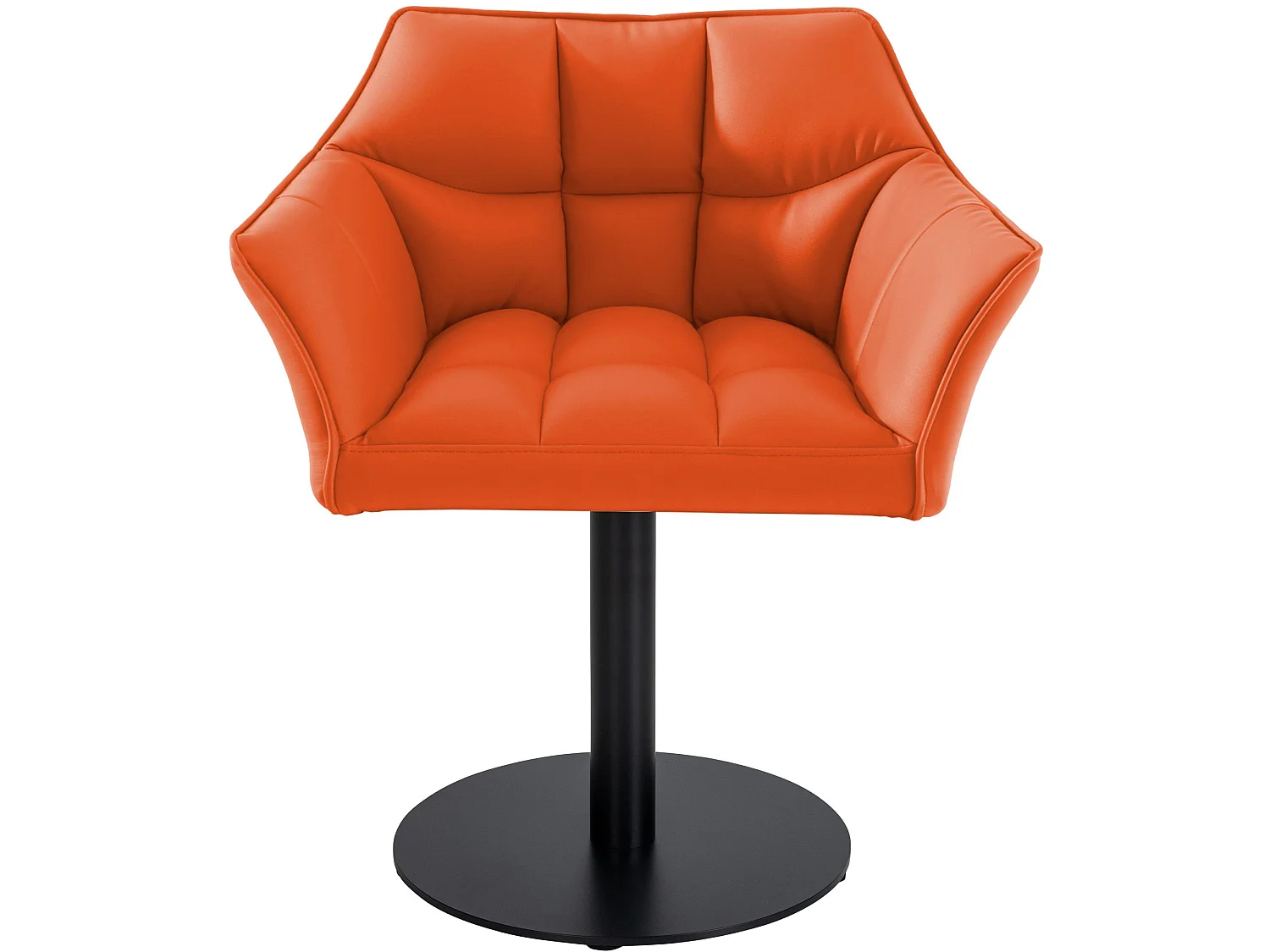 Chaise longue - Similicuir - Orange - Damaso