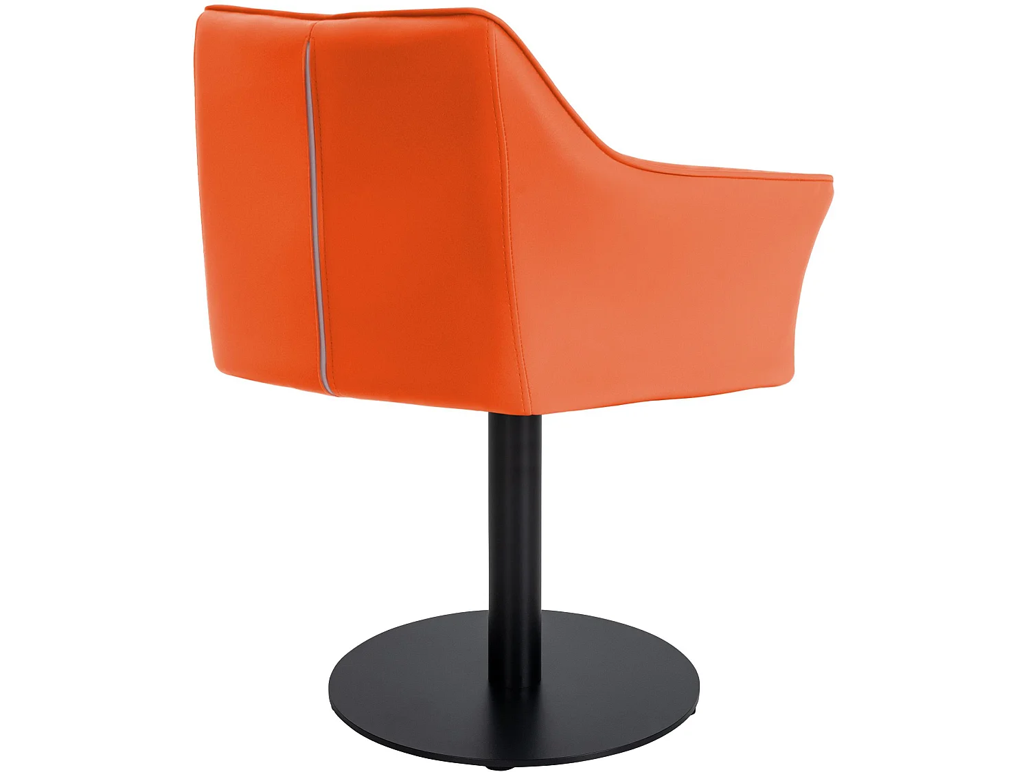 Chaise longue - Similicuir - Orange - Damaso