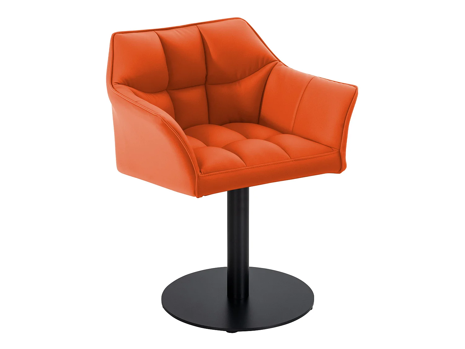 Chaise longue - Similicuir - Orange - Damaso