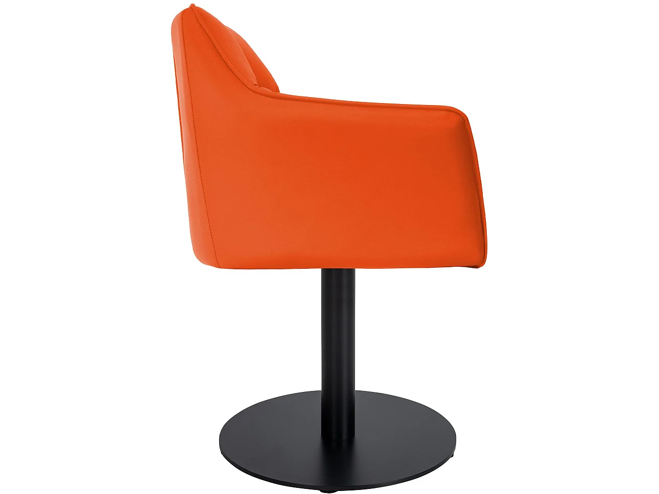 Chaise longue - Similicuir - Orange - Damaso