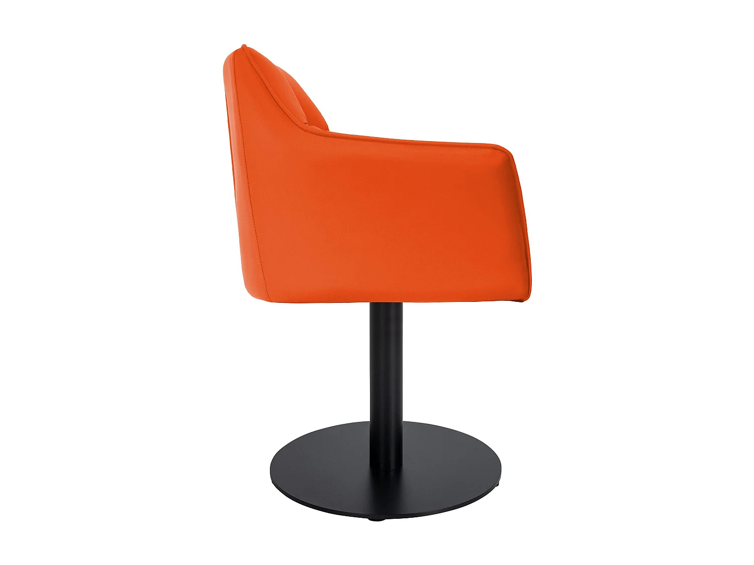 Chaise longue - Similicuir - Orange - Damaso