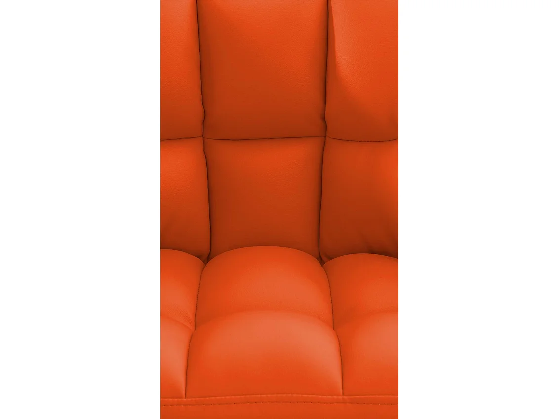Chaise longue - Similicuir - Orange - Damaso