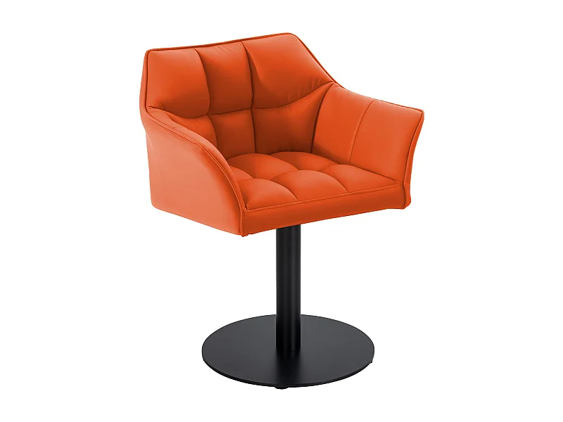 Chaise longue - Similicuir - Orange - Damaso