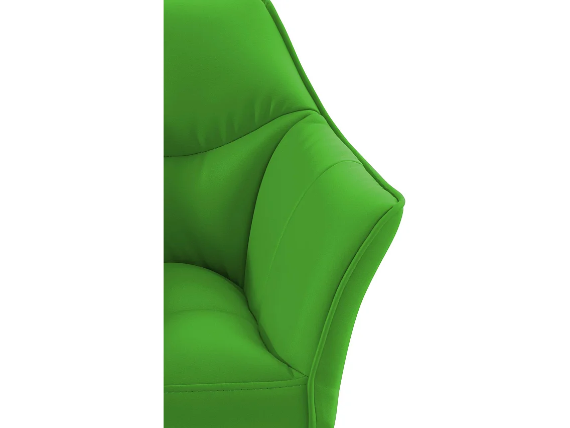 Chaise longue - Similicuir - Vert - Damaso